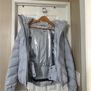 Women's Light blue Columbia Omni heat jacket